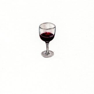 A glass of wine